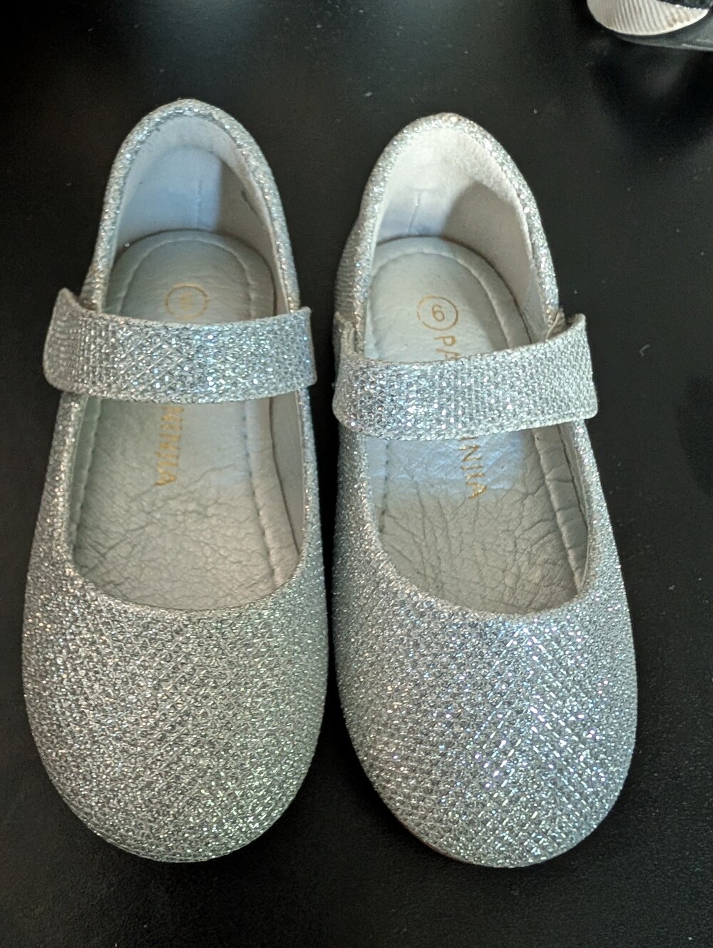 Sparkling Silver Mary Jane Kids Shoes